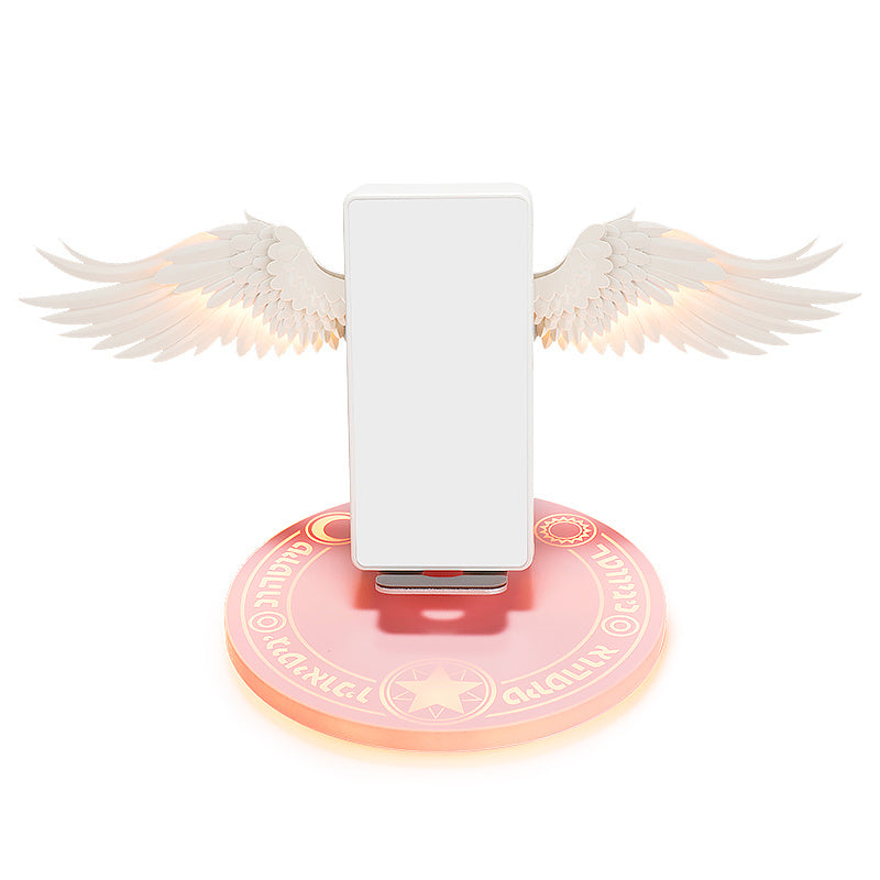 Unique Colorful LED Angel Wings Charger Dock.