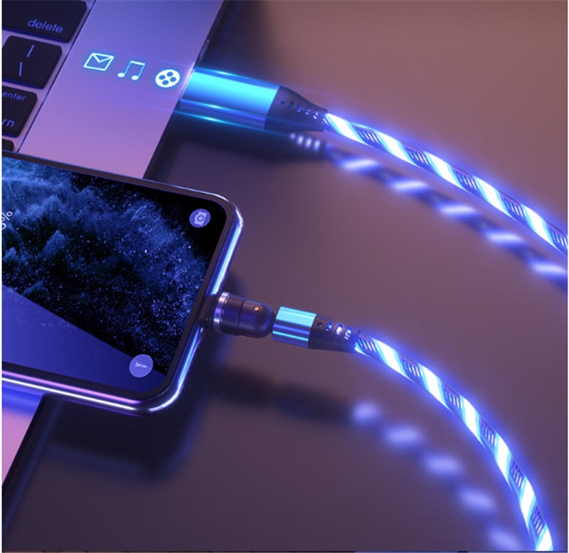 Luminous Magnetic Fast Charging Mobile  Cable - Tech Meets Trend