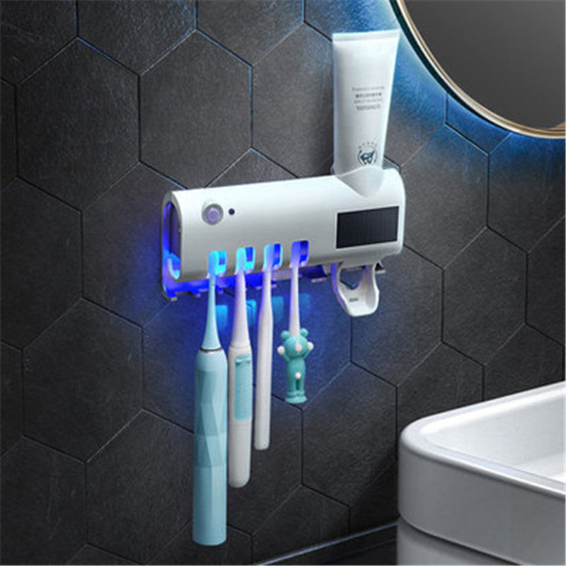 Sterilizing Electric Toothbrush Holder With Toothpaste Dispenser - Tech Meets Trend