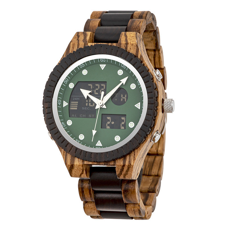 Men's Casual Fashion Wooden Watch.