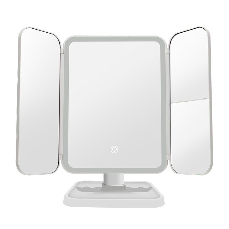 Trifold Makeup Mirror With Light - Tech Meets Trend