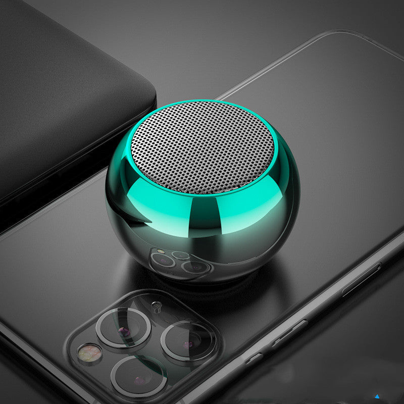 3D Mini Electroplating Round Steel Cannon Blue tooth Speaker - Tech Meets Trend