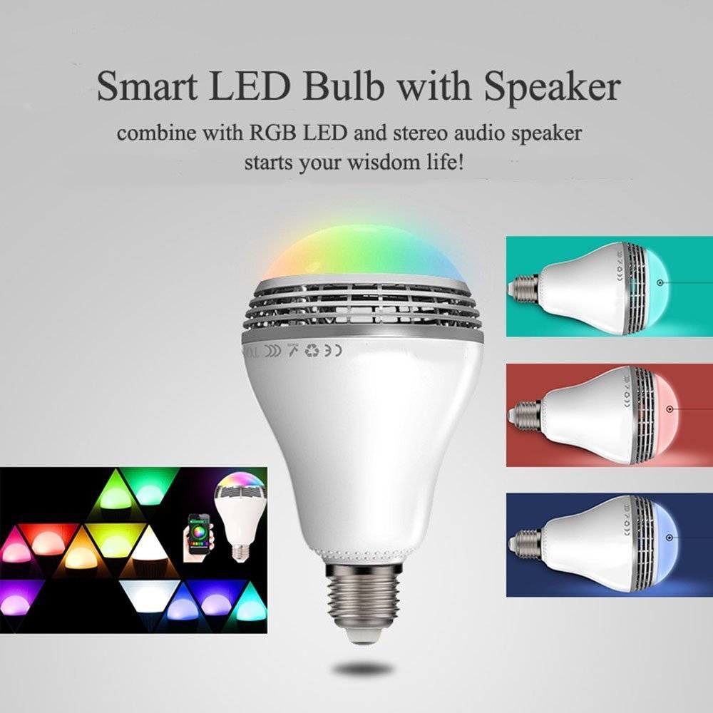 LED Smart Bluetooth Speaker Bulb Light.