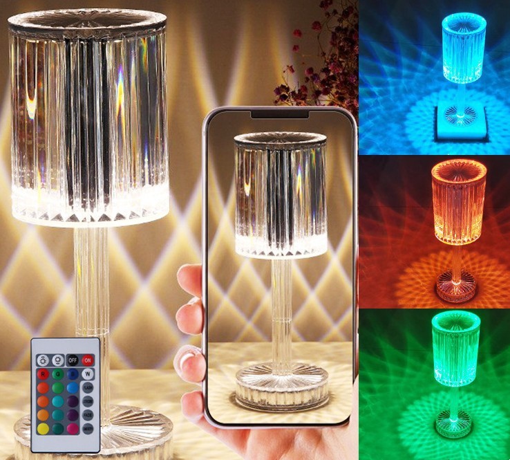 Diamond Crystal Table Lamp.