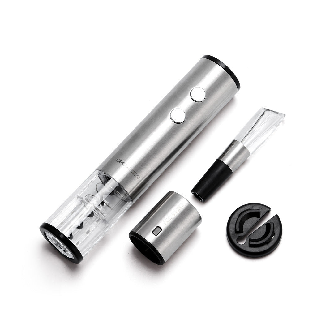 Electric Corkscrew Wine Bottle Opener Stainless Steel - Tech Meets Trend