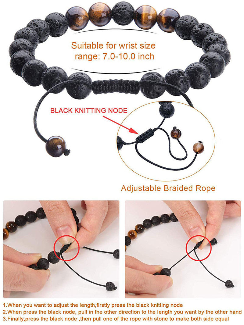 Unisex Tiger Eye Bracelets.