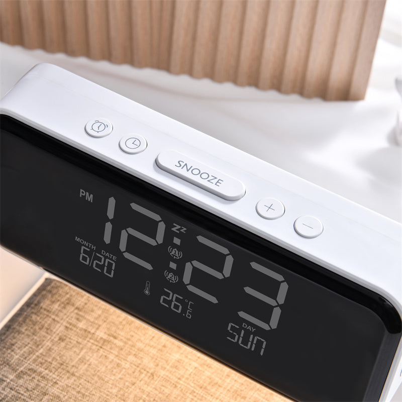 Amazing 3-In-1 Bedside Lamp & LCD Alarm Clock & Phone Charger - Tech Meets Trend