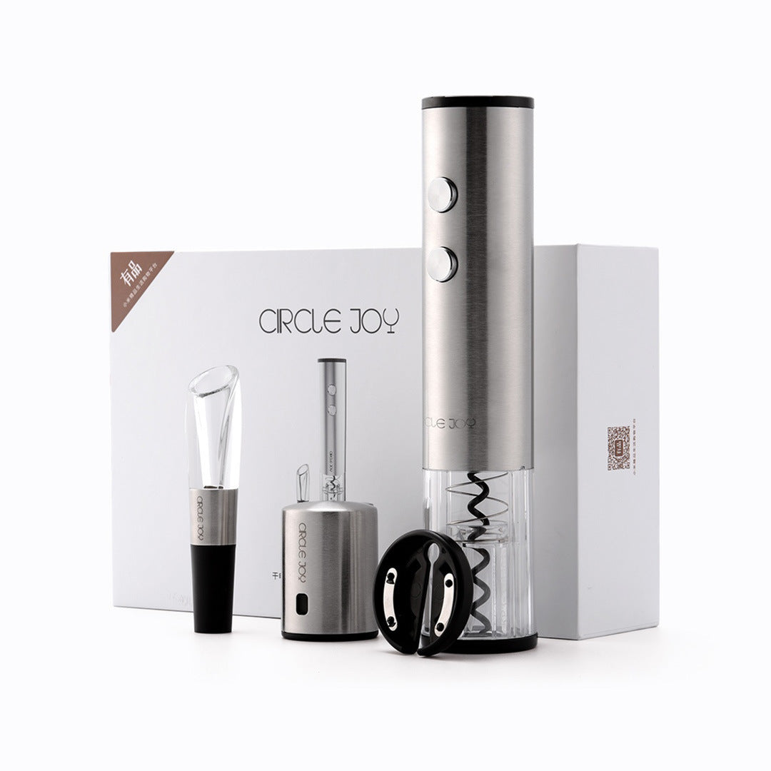 Electric Corkscrew Wine Bottle Opener Stainless Steel - Tech Meets Trend