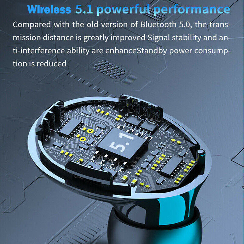 TWS Wireless 5.1 Waterproof Bluetooth Sports Earphones - Tech Meets Trend
