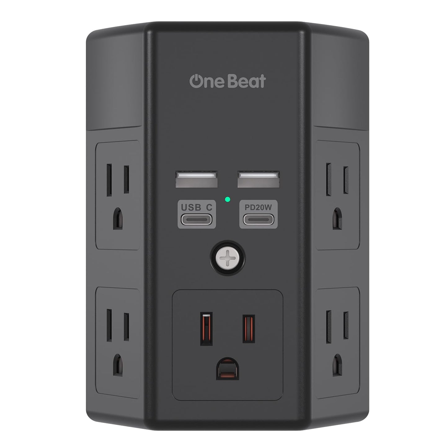 Surge Protector 5 Outlets Extender with 4 USB Ports - Tech Meets Trend