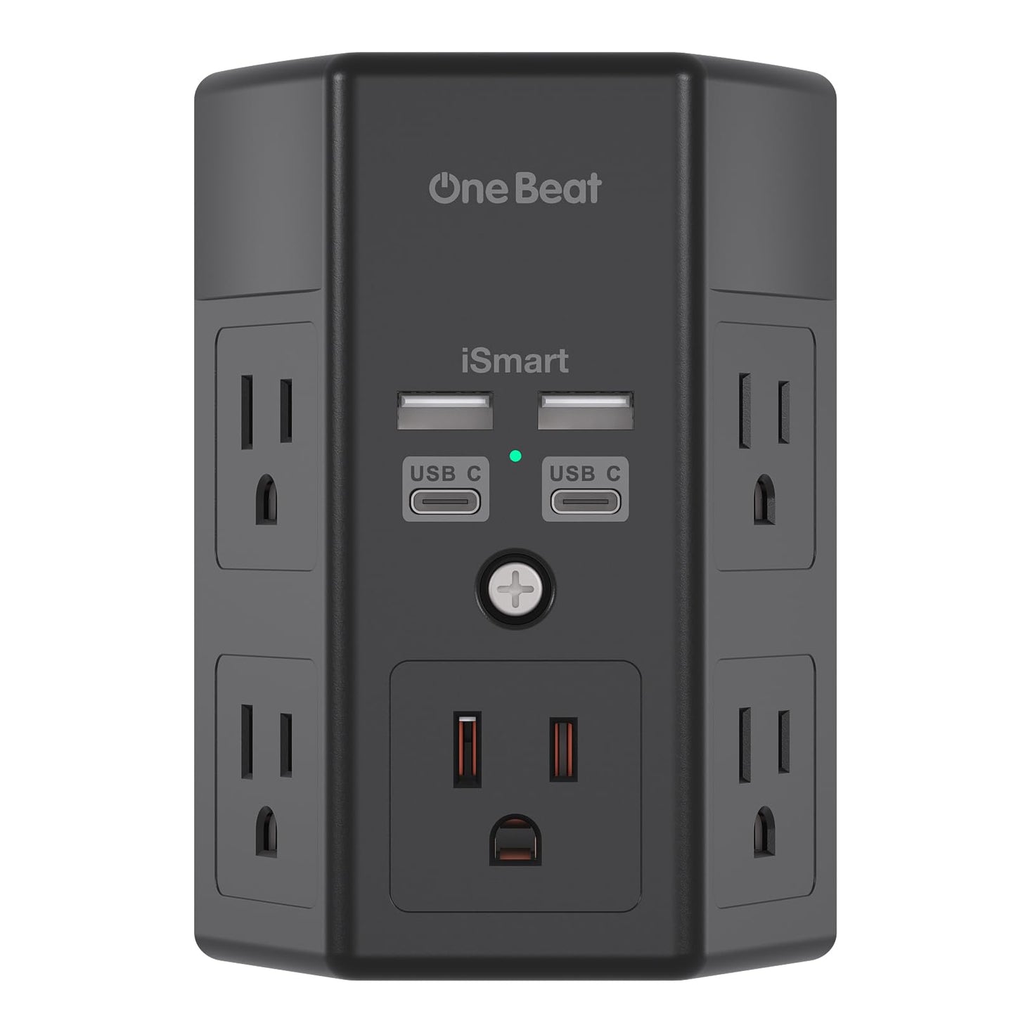 Surge Protector 5 Outlets Extender with 4 USB Ports - Tech Meets Trend