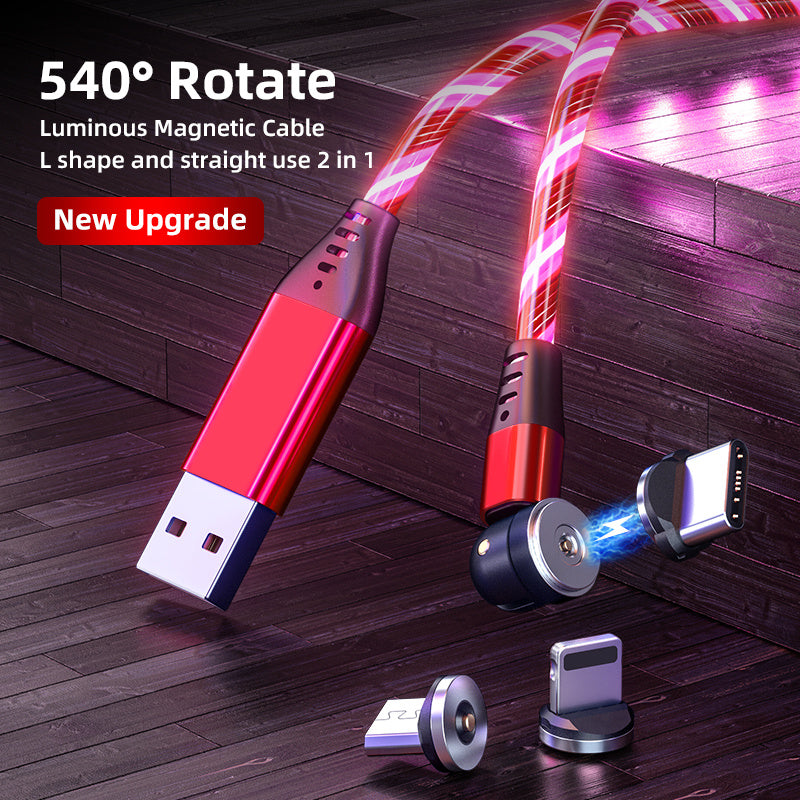 Luminous Magnetic Fast Charging Mobile  Cable - Tech Meets Trend