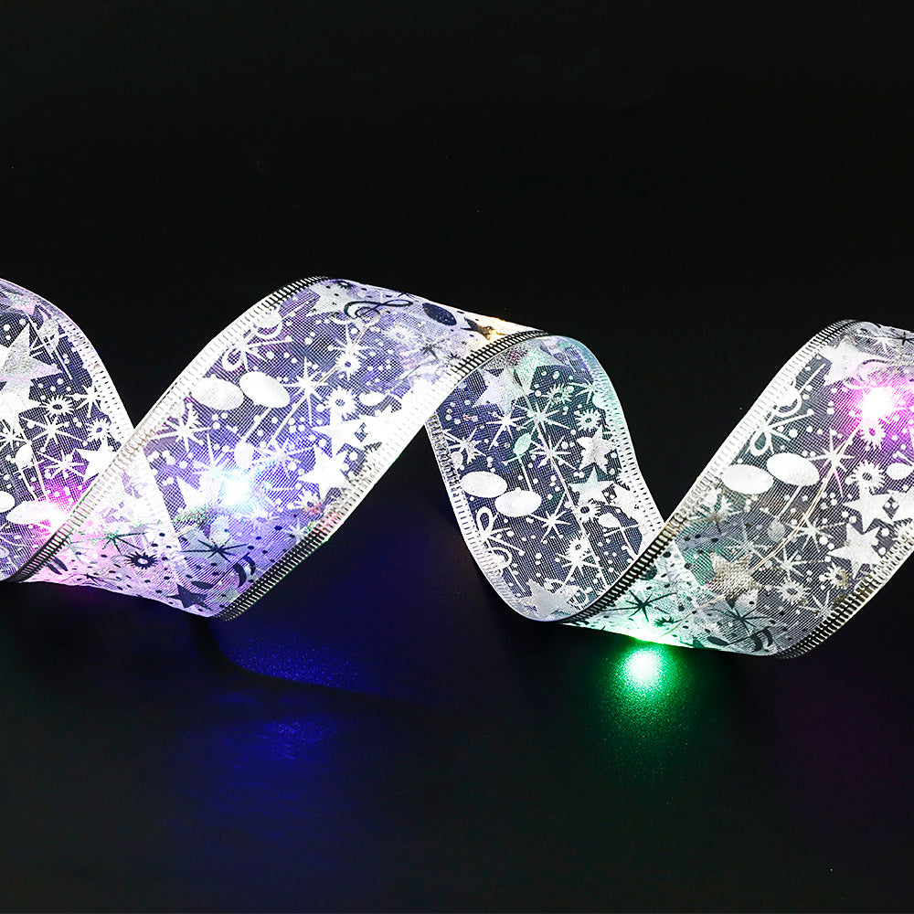 Fairy Lights Christmas Ribbon Bow Tie.