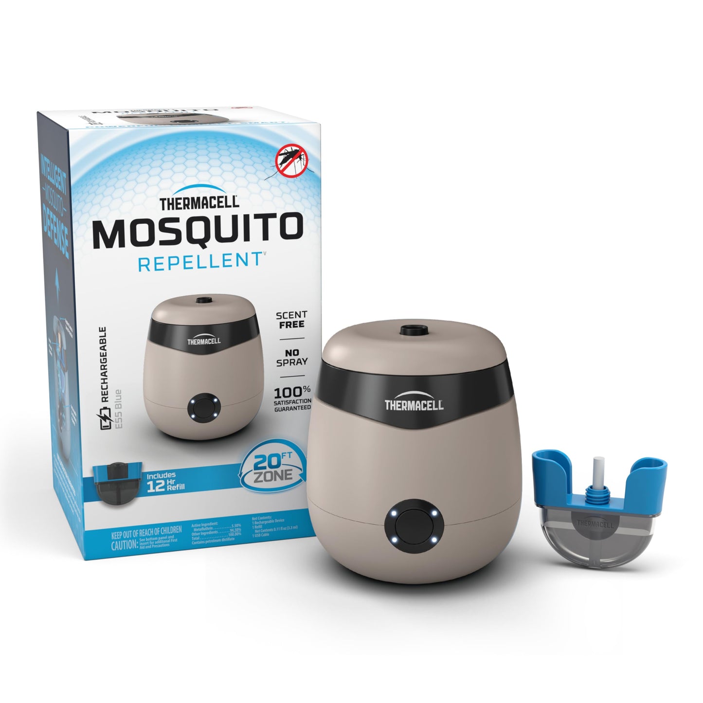 Thermacell Rechargeable Mosquito Repeller with 20’ Mosquito Protection Zone - Tech Meets Trend