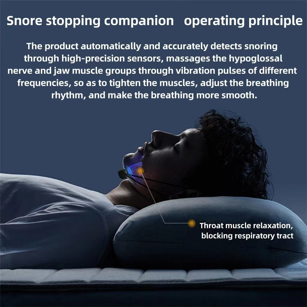 Smart Anti Snoring Device EMS Pulse Sleep Aid.