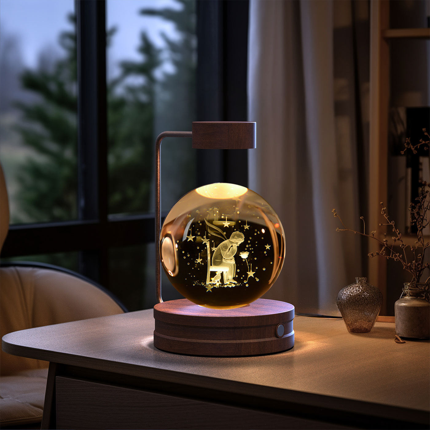 Beautiful Crystal Ball Cosmic Indoor Night Light - Tech Meets Trend