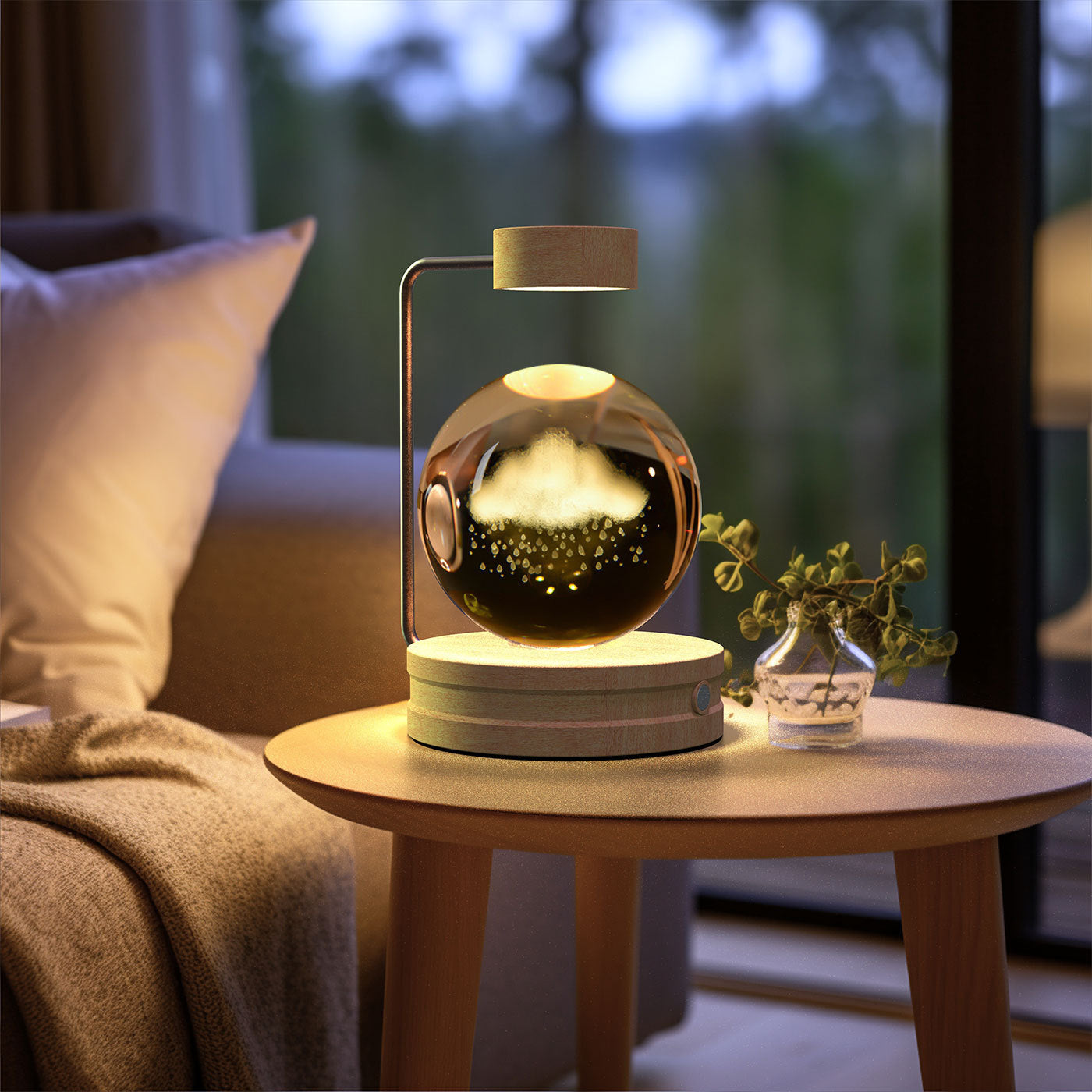 Beautiful Crystal Ball Cosmic Indoor Night Light - Tech Meets Trend