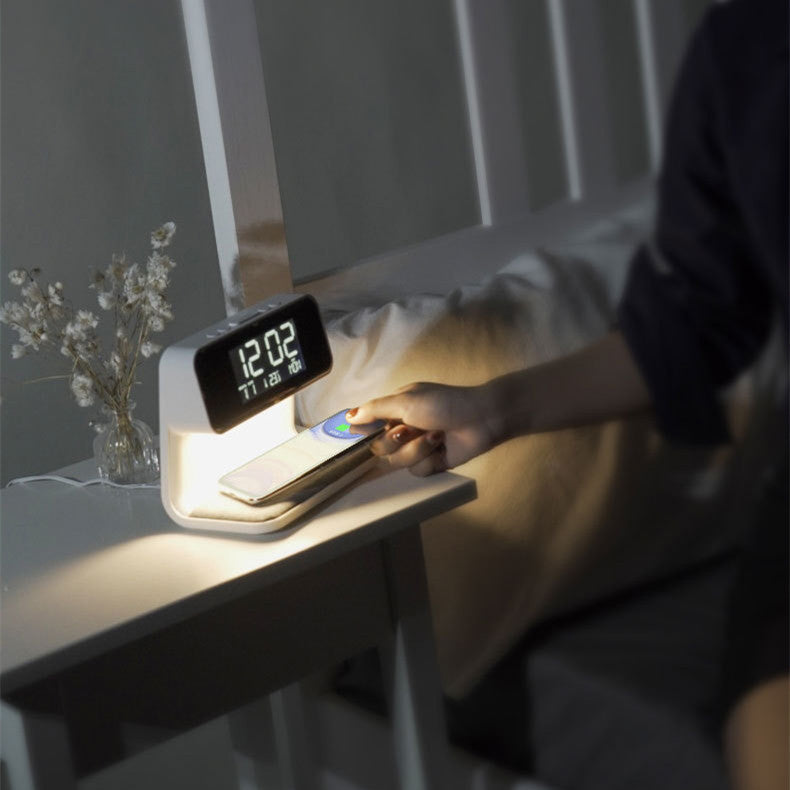 Amazing 3-In-1 Bedside Lamp & LCD Alarm Clock & Phone Charger - Tech Meets Trend