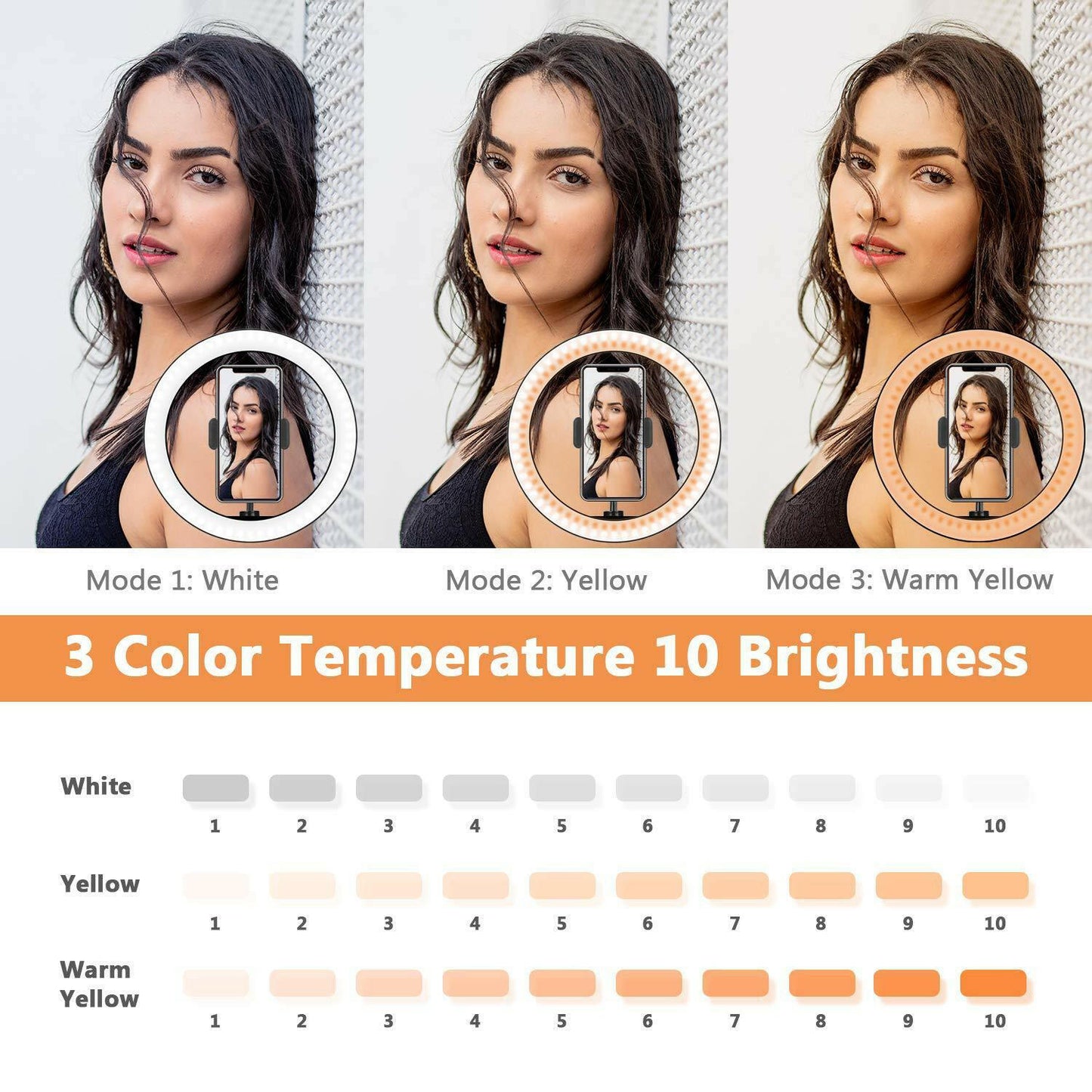 Luxurious Fill Light Desktop or Floor Ring Light Tripod - Tech Meets Trend