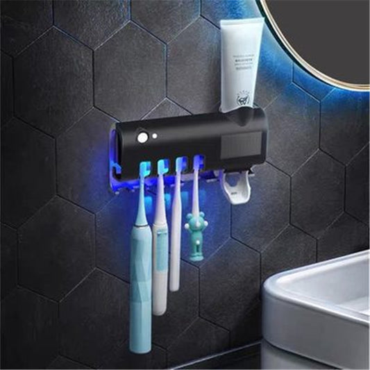 Sterilizing Electric Toothbrush Holder With Toothpaste Dispenser - Tech Meets Trend