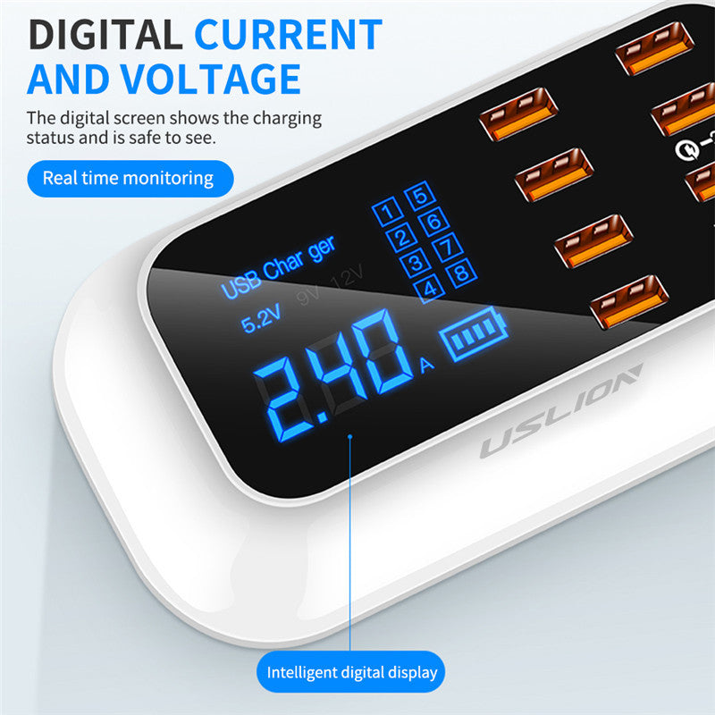 Sleek Smart Digital Power Strip - Tech Meets Trend