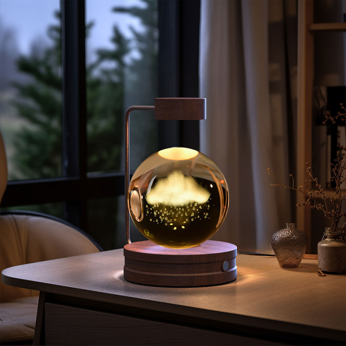 Beautiful Crystal Ball Cosmic Indoor Night Light - Tech Meets Trend