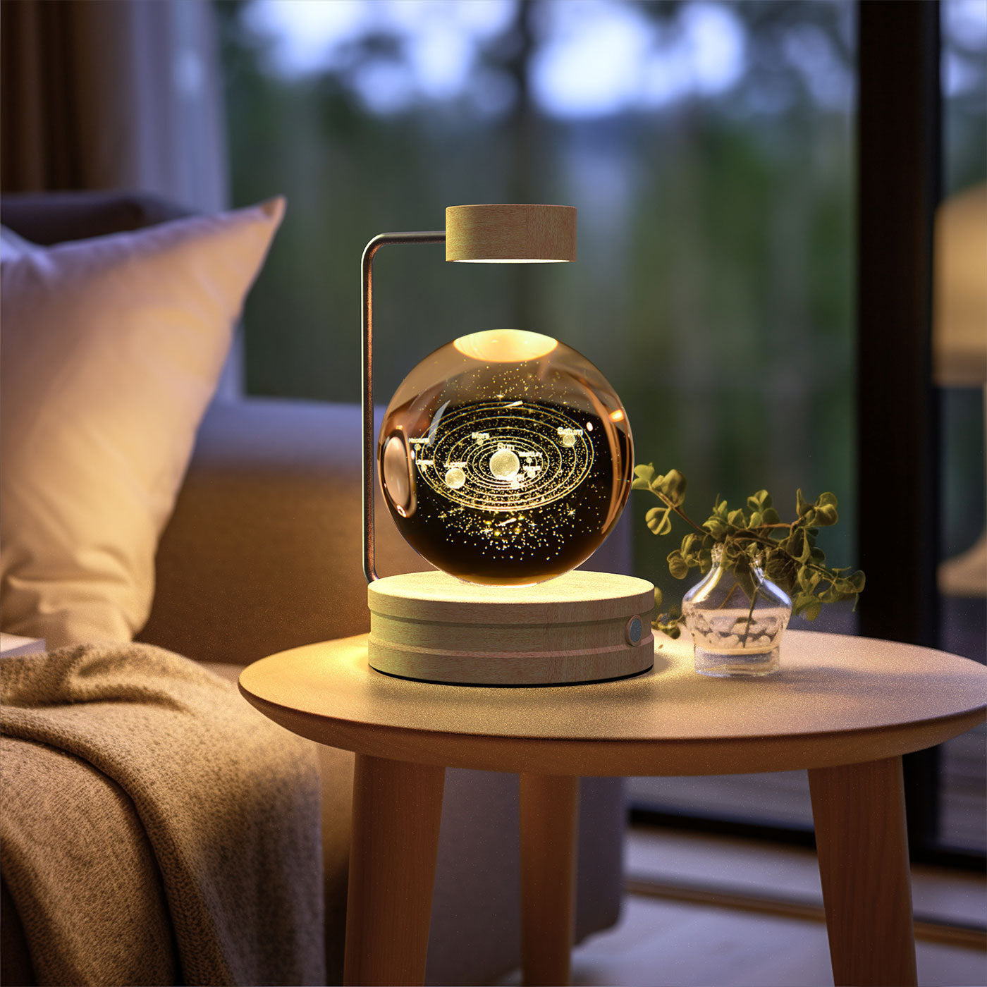 Beautiful Crystal Ball Cosmic Indoor Night Light - Tech Meets Trend