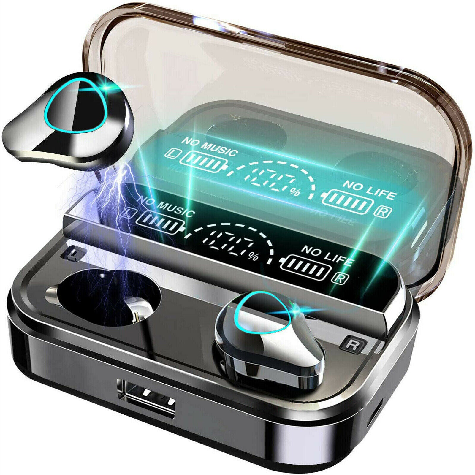 TWS Wireless 5.1 Waterproof Bluetooth Sports  Earphones - Tech Meets Trend