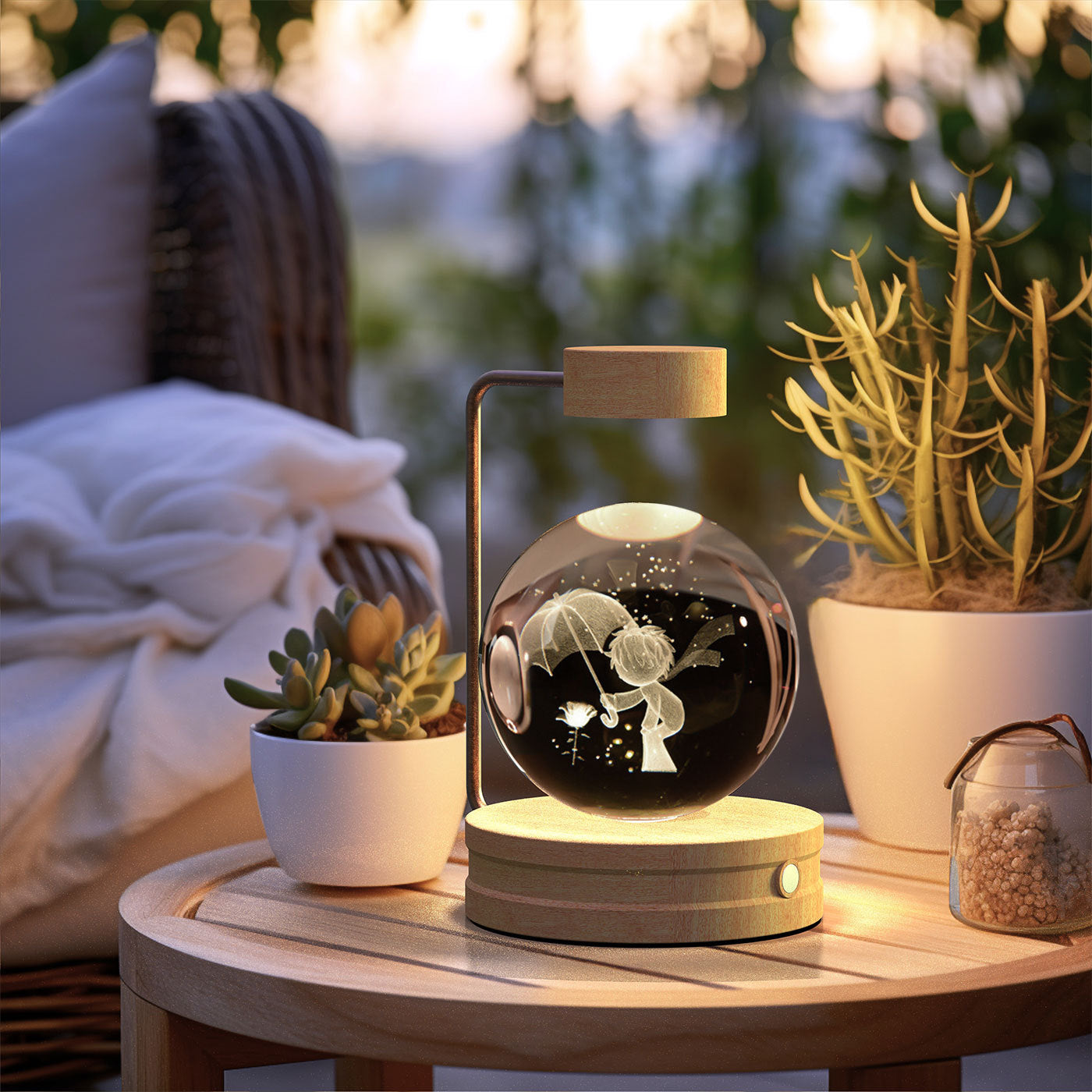 Beautiful Crystal Ball Cosmic Indoor Night Light - Tech Meets Trend