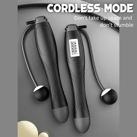 New Cordless Electronic Skipping Rope - Tech Meets Trend