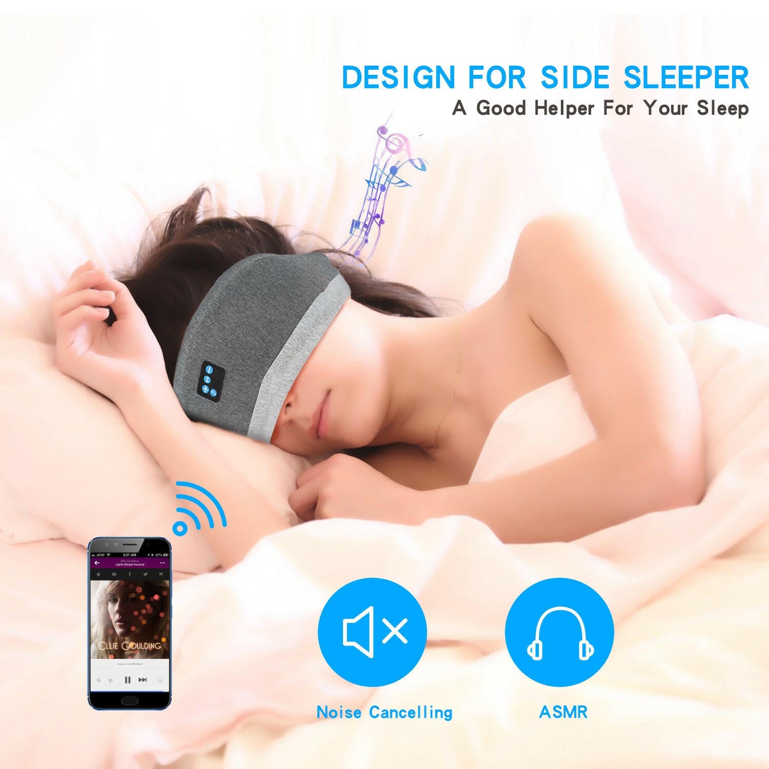 Bluetooth Wireless Eye Mask 4d Stereo for Sleep & Play - Tech Meets Trend