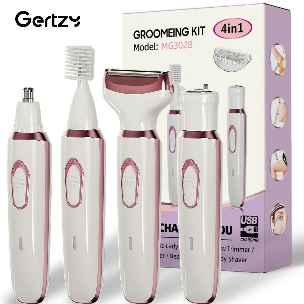 4-in-1 Electric Razor Painless Grooming Kit - Tech Meets Trend
