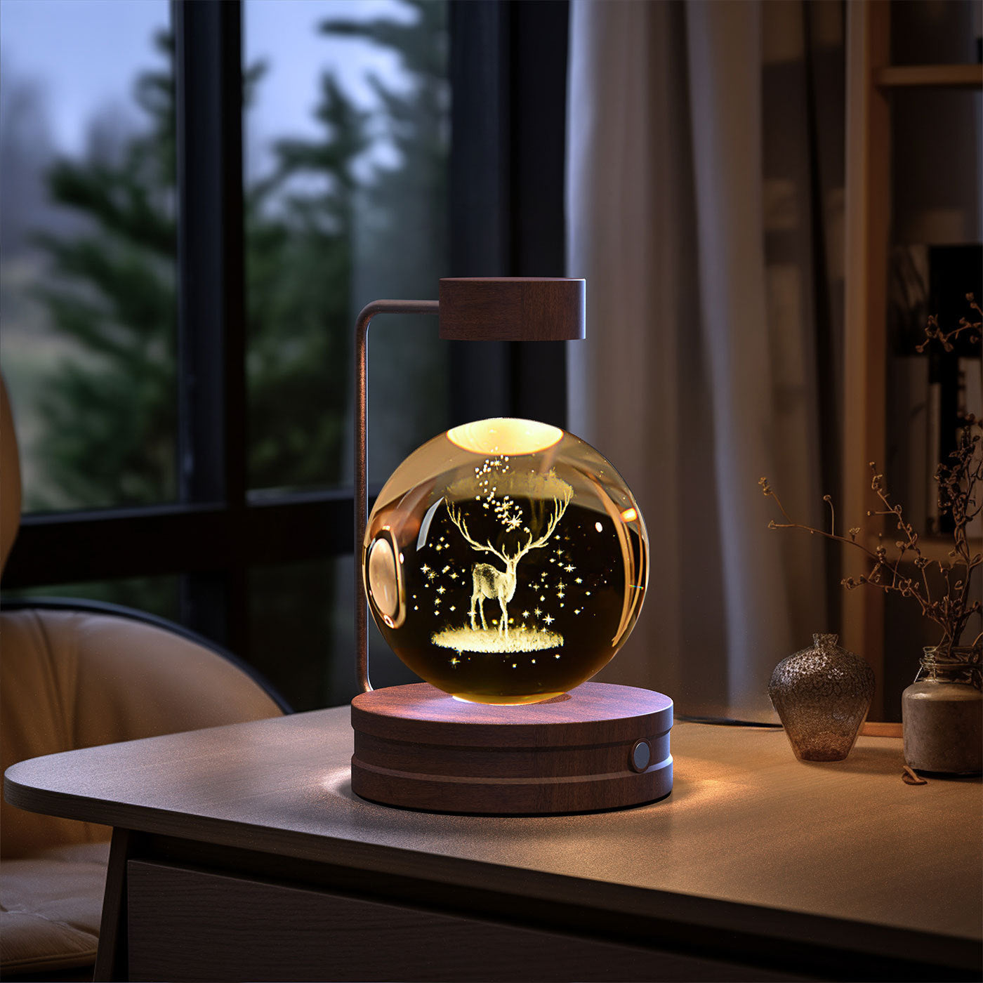 Beautiful Crystal Ball Cosmic Indoor Night Light - Tech Meets Trend
