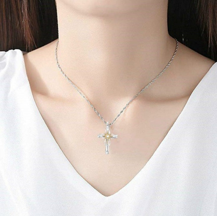 Stylish Star Cross Alloy Pendant.