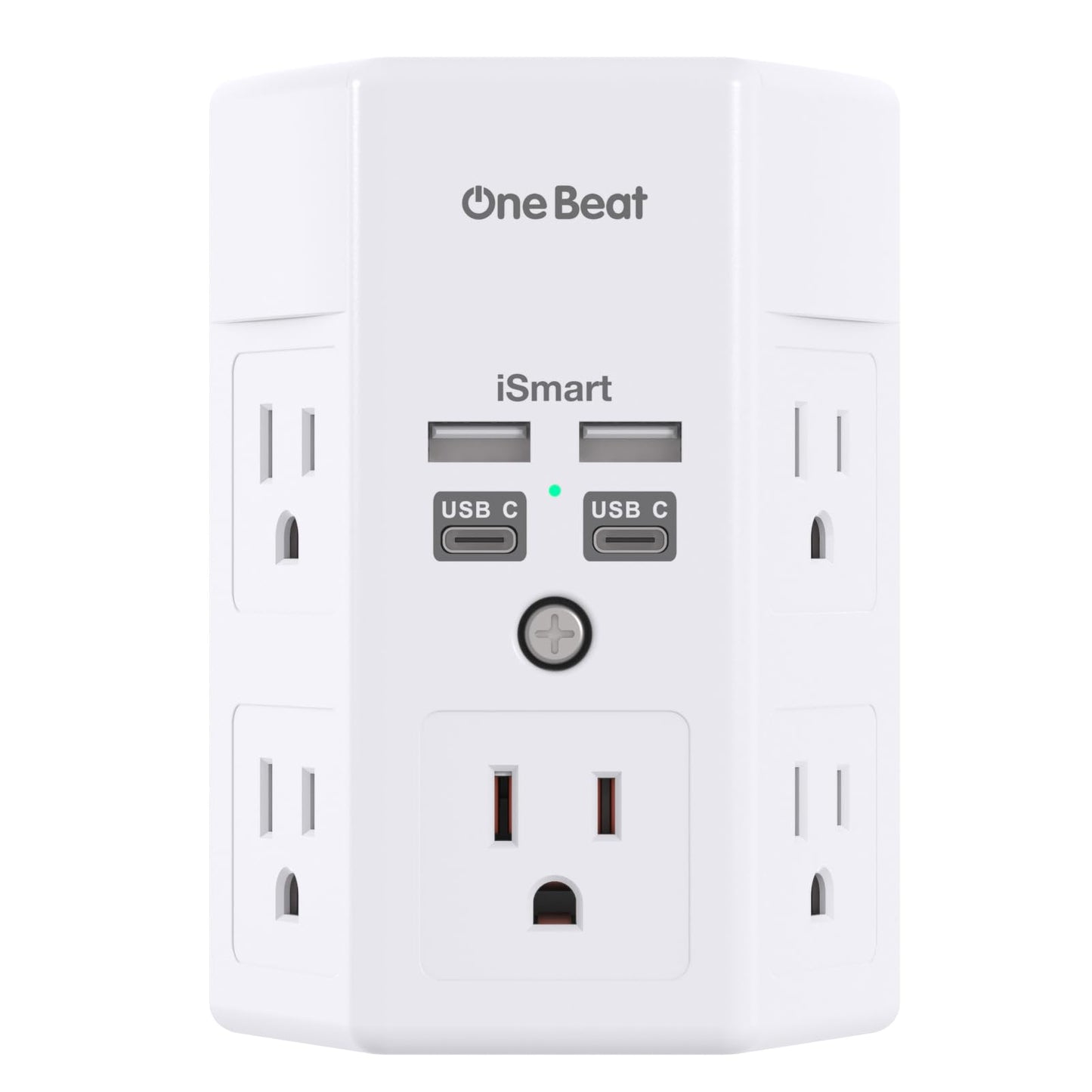Surge Protector 5 Outlets Extender with 4 USB Ports - Tech Meets Trend