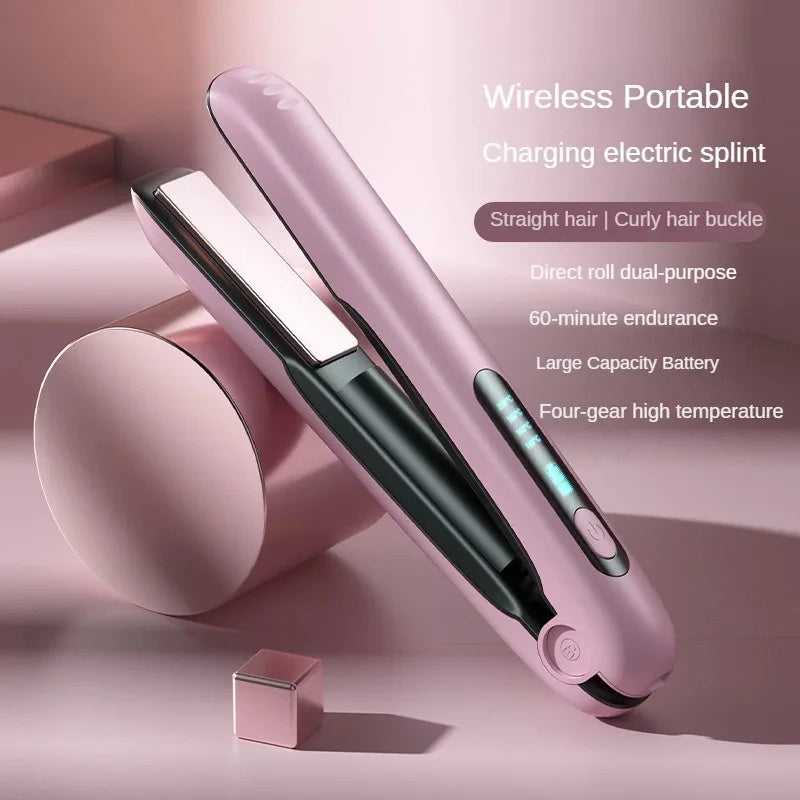 Cordless Flat Iron Mini 2 IN 1 Roller.