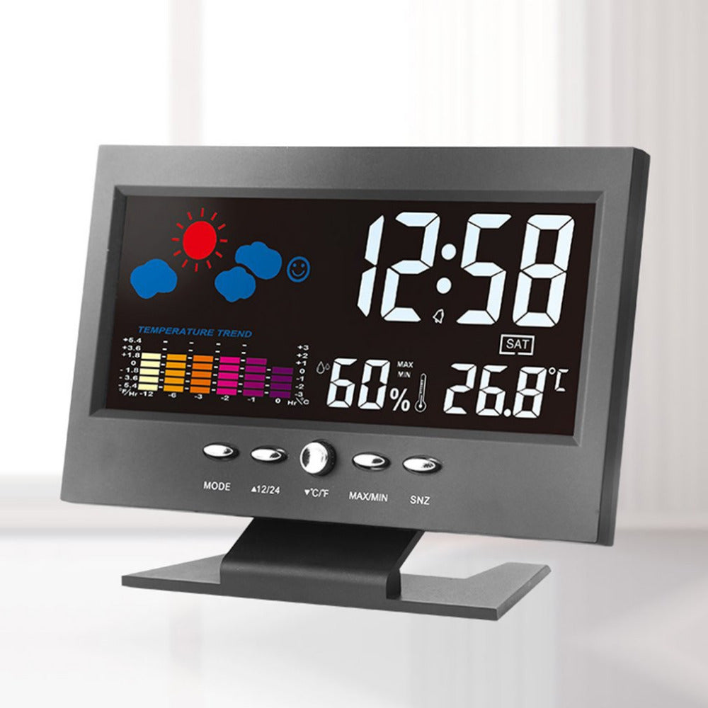 Multi-Function Large Screen Perpetual Calendar Clock - Tech Meets Trend
