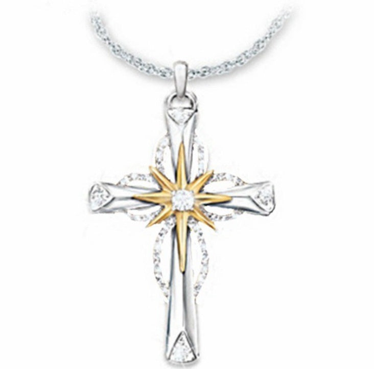 Stylish Star Cross Alloy Pendant.