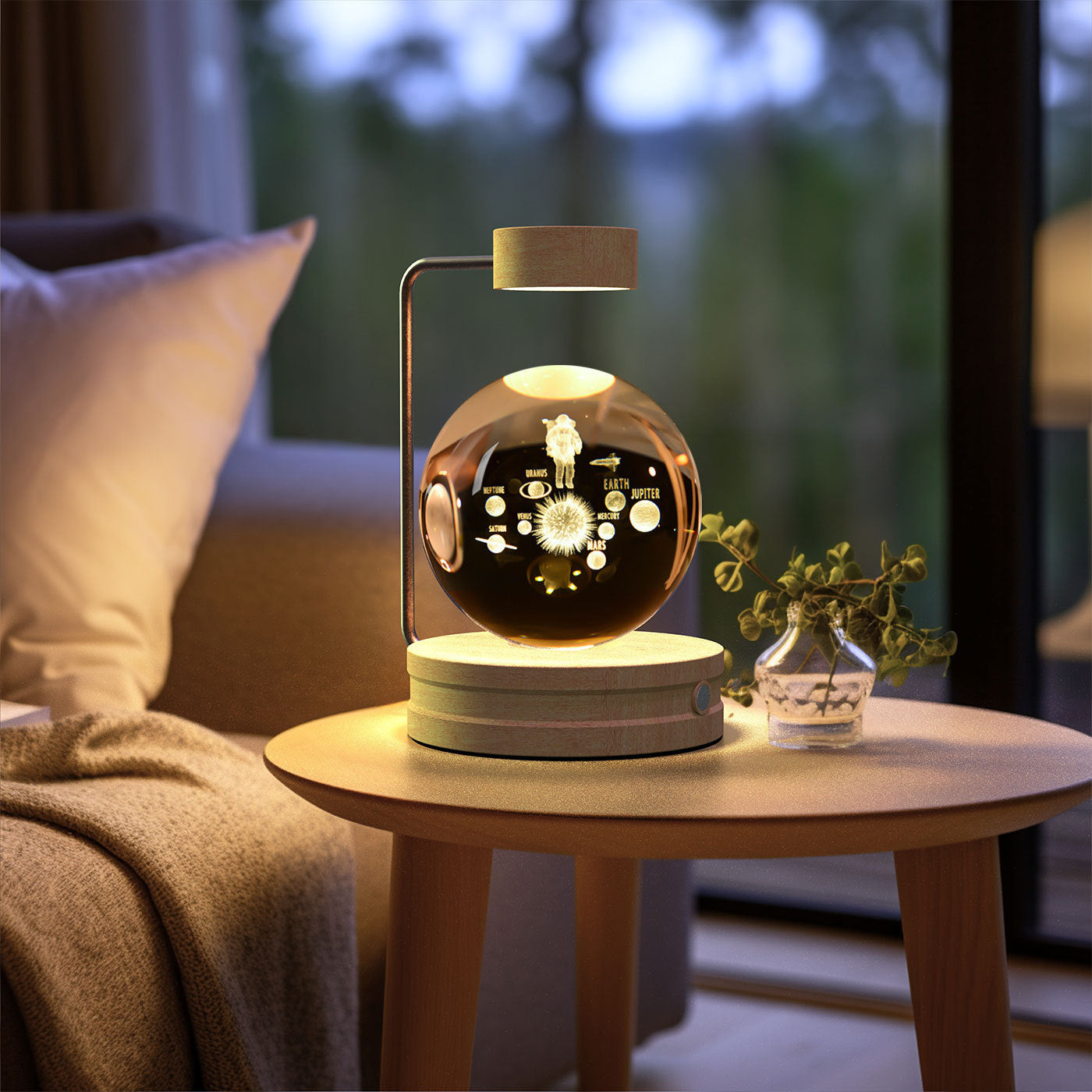 Beautiful Crystal Ball Cosmic Indoor Night Light - Tech Meets Trend