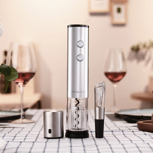 Electric Corkscrew Wine Bottle Opener Stainless Steel - Tech Meets Trend