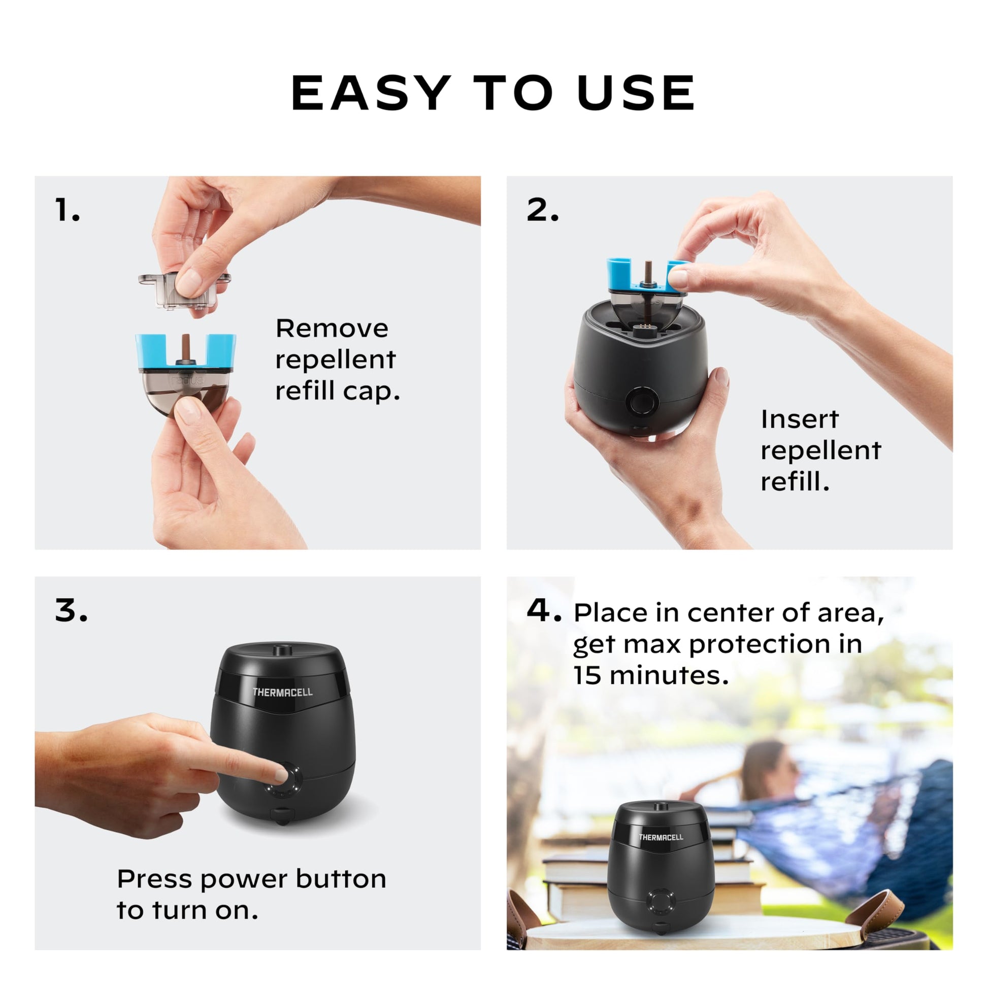 Thermacell Rechargeable Mosquito Repeller with 20’ Mosquito Protection Zone - Tech Meets Trend