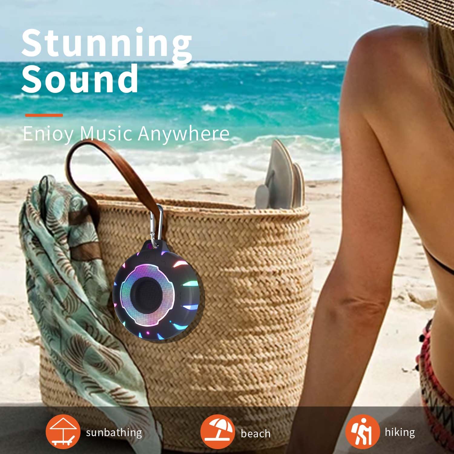 HEYSONG Waterproof  Bluetooth Speaker Durable & Portable - Tech Meets Trend