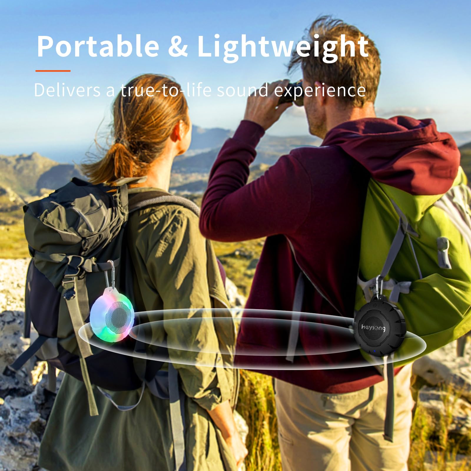 HEYSONG Waterproof  Bluetooth Speaker Durable & Portable - Tech Meets Trend
