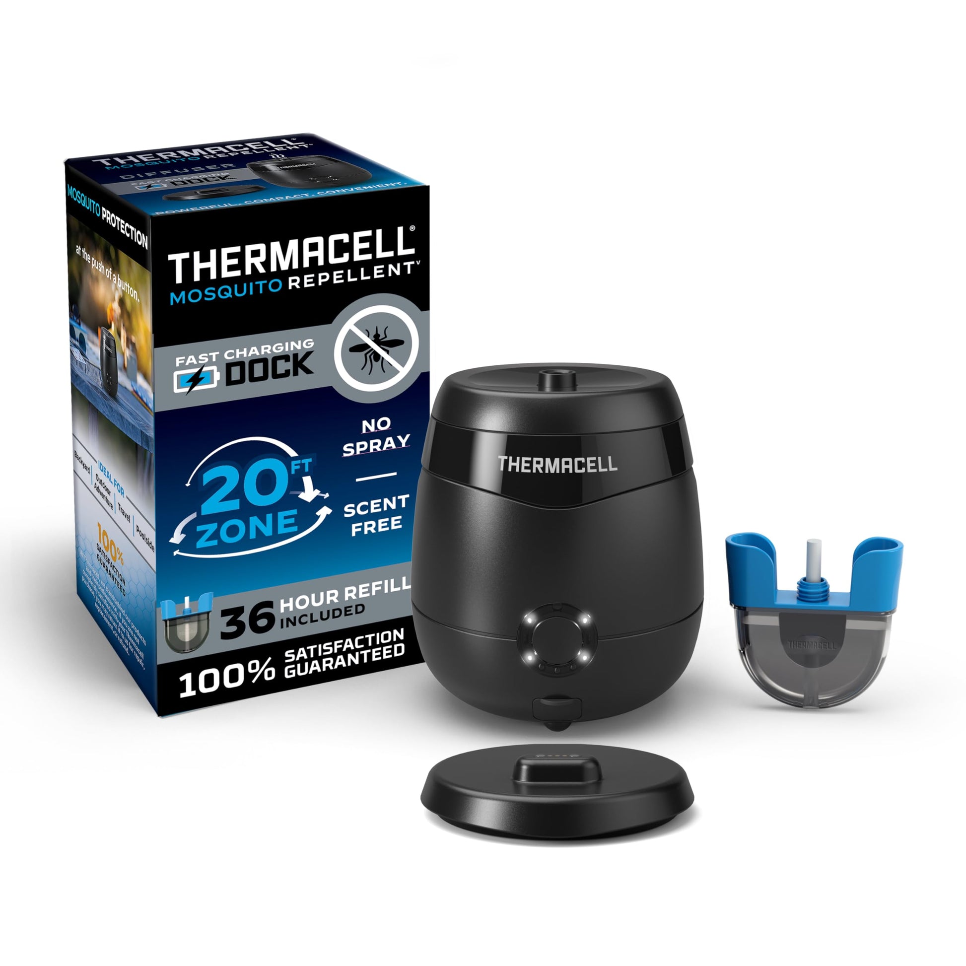 Thermacell Rechargeable Mosquito Repeller with 20’ Mosquito Protection Zone - Tech Meets Trend