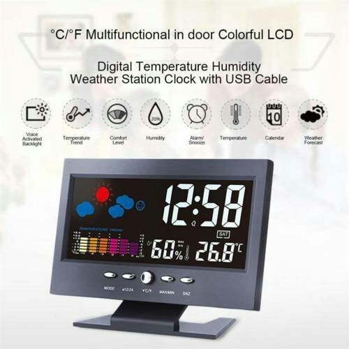 Multi-Function Large Screen Perpetual Calendar Clock - Tech Meets Trend