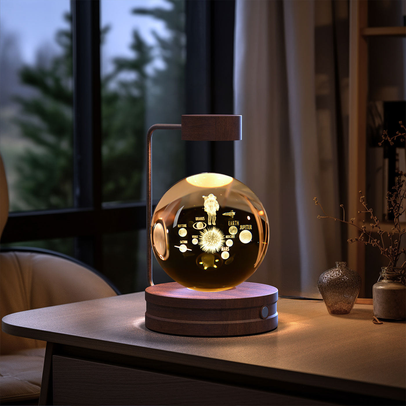 Beautiful Crystal Ball Cosmic Indoor Night Light - Tech Meets Trend