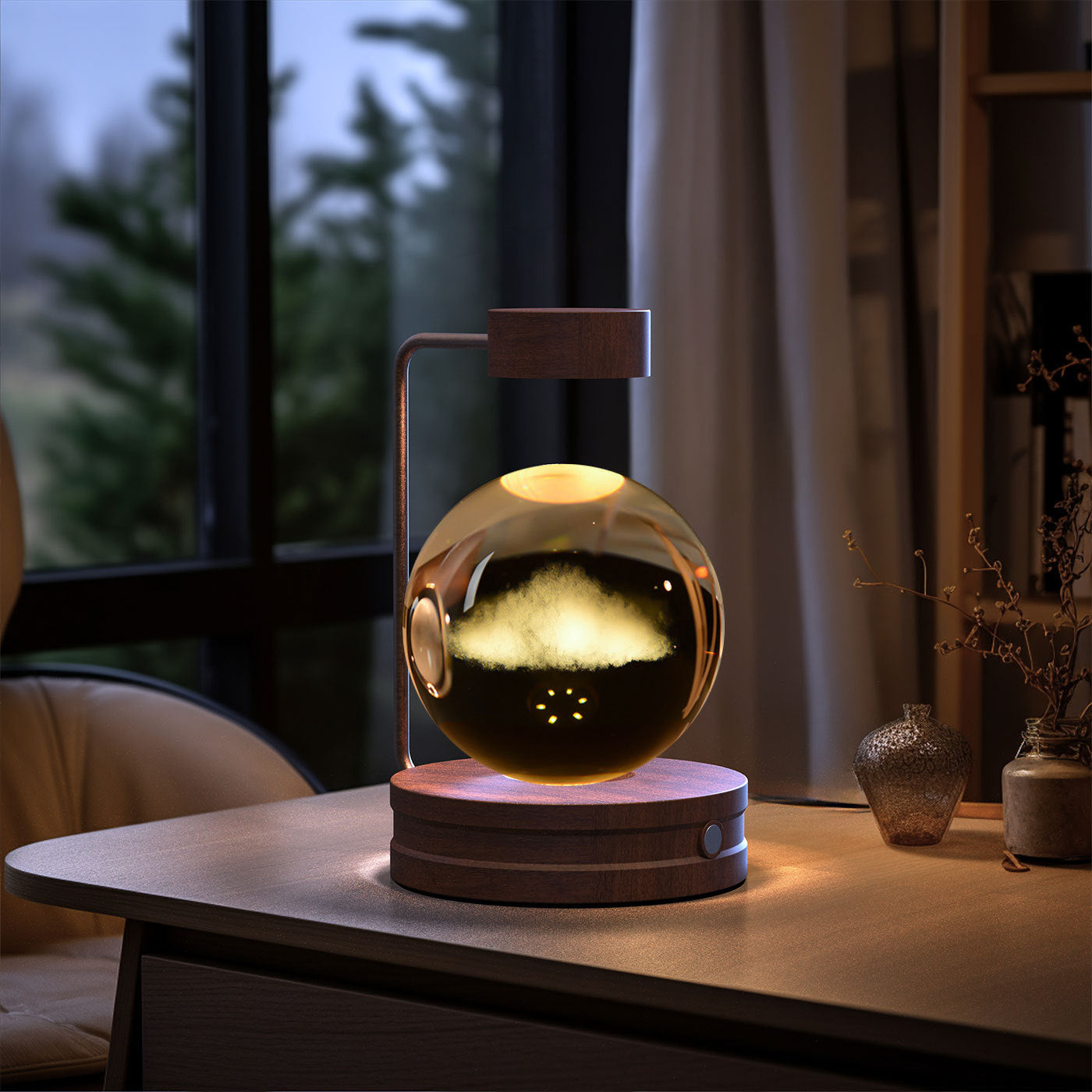 Beautiful Crystal Ball Cosmic Indoor Night Light - Tech Meets Trend
