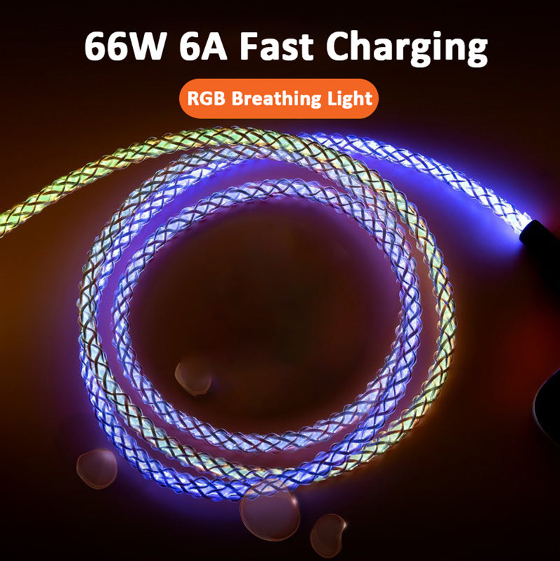 Colorful Streamer Charging Cable - Tech Meets Trend