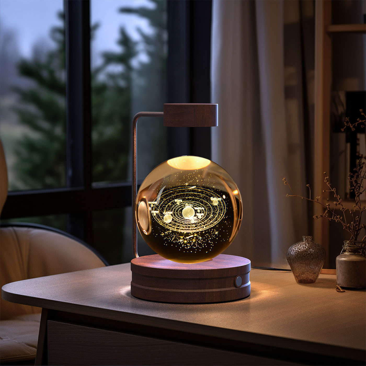 Beautiful Crystal Ball Cosmic Indoor Night Light - Tech Meets Trend