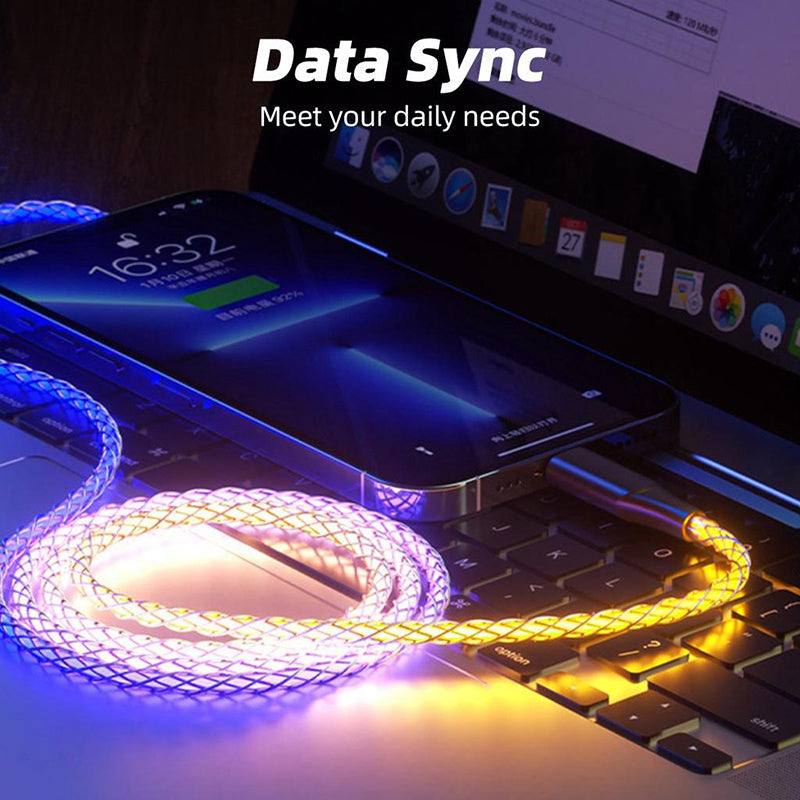Colorful Streamer Charging Cable - Tech Meets Trend